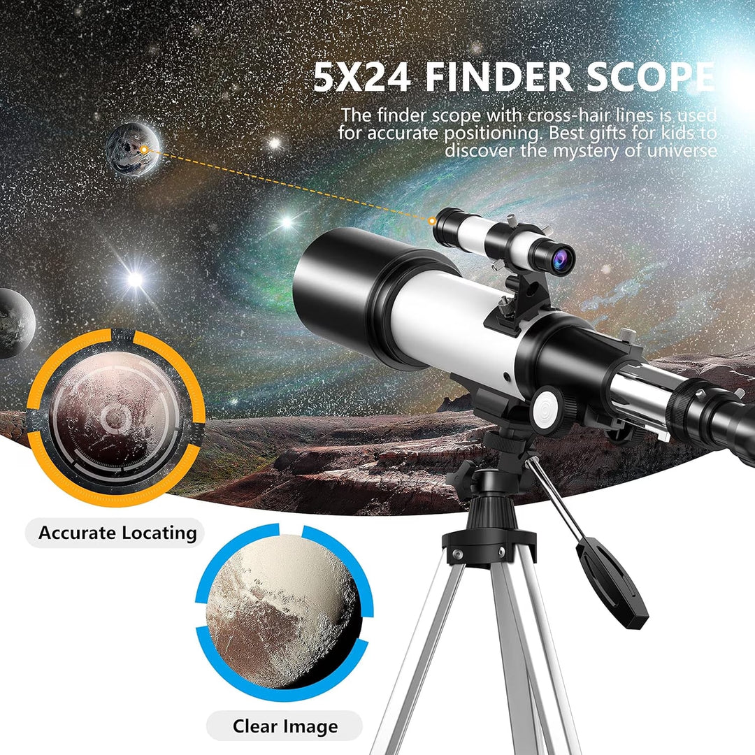 16X-120X Magnification Telescope 70Mm Aperture Telescopes for Astronomy