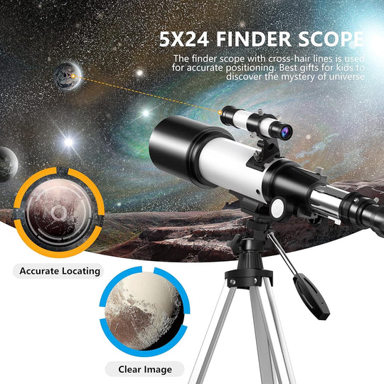 16X-120X Magnification Telescope 70Mm Aperture Telescopes for Astronomy