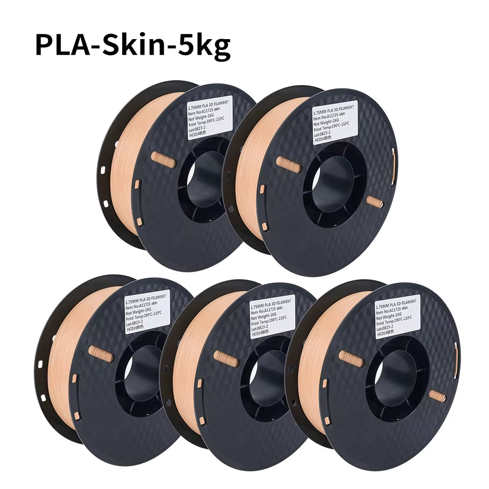 PLA Filament PLA Tricolor Silk 1.75Mm 3KG 4KG 5KG Multicolor Eco-Friendly 3D Printer Filament Fit Most FDM 3D Printers