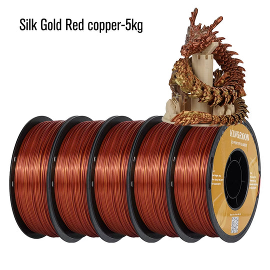 Silk Dual-Color PLA Filament 3D Printer 1.75Mm 11/22 Lbs Silk PLA Filament Plastic Materials 3D Printing Special Color