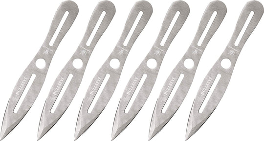 Smith &amp; Wesson Bullseye Throwing Products with Full Tang Stainless Steel Design and Protective Nylon Sheaths for Recreation and Competition