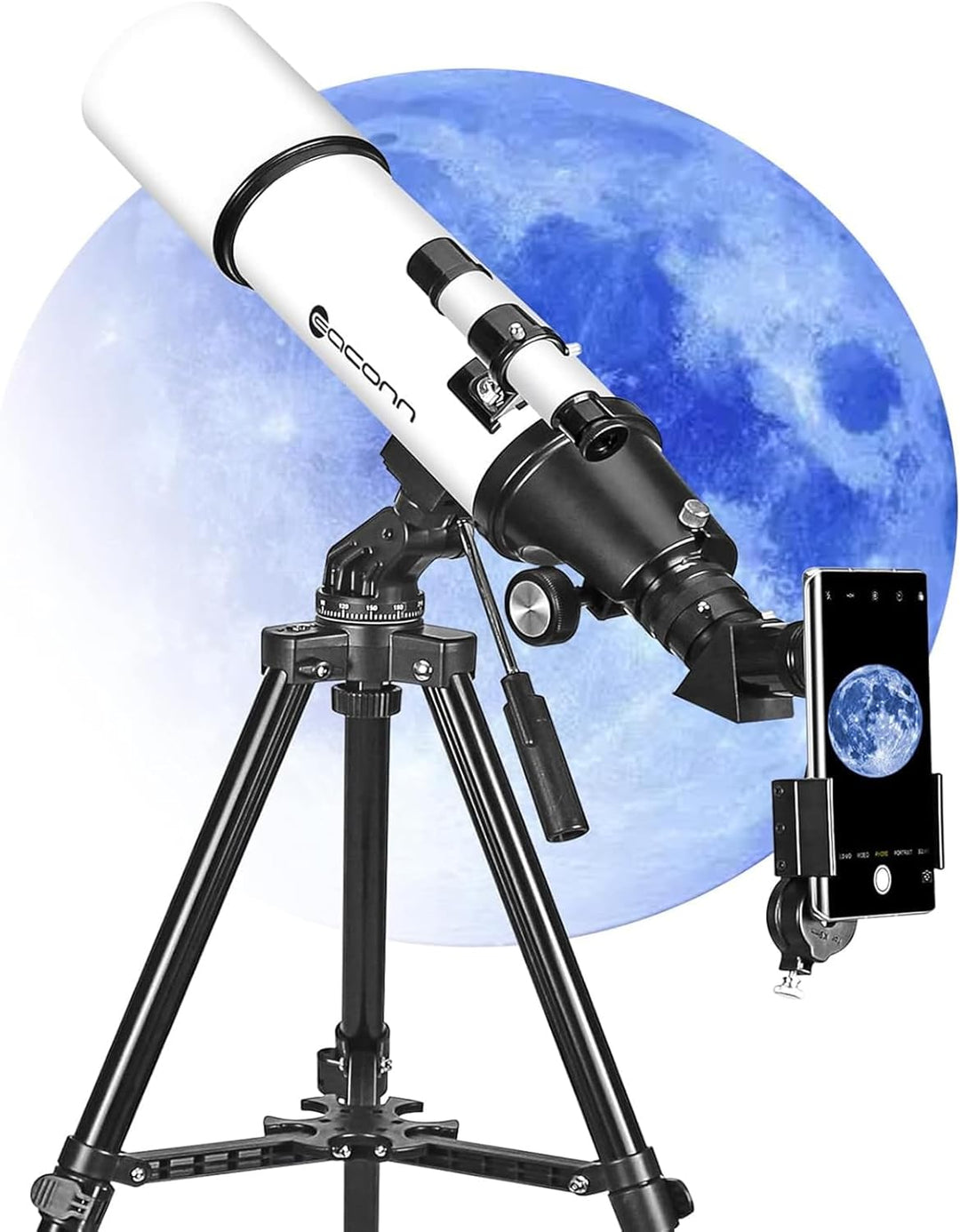 Telescopes for Adults Astronomy, 80Mm Aperture 600Mm Refractor Telescope for Kids &amp; Beginners, Compact and Portable Travel Telescopio with Backpack