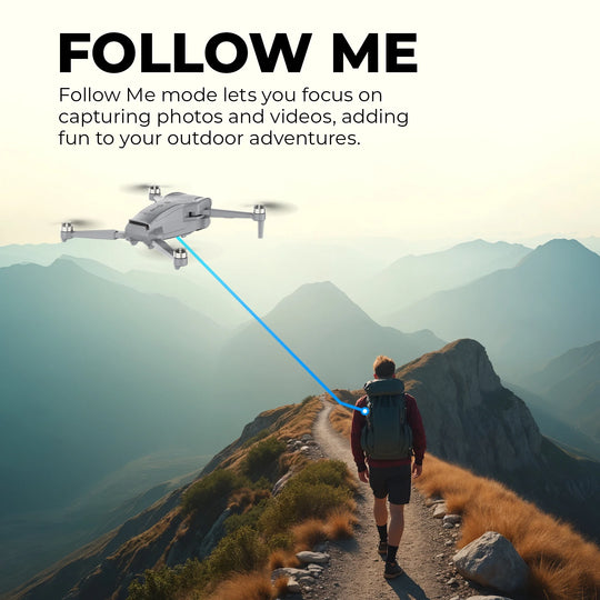 F23 720P FPV Drone with Camera for Kids and Adults, GPS Mini RC Quadcopter with 4.5" Screen, 46 Min Flight Time, Optical Flow, Auto Return, 2 Batteries, Gray