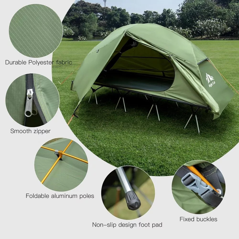 Camping Cot Tent Waterproof 1 Person Off-Road Combo