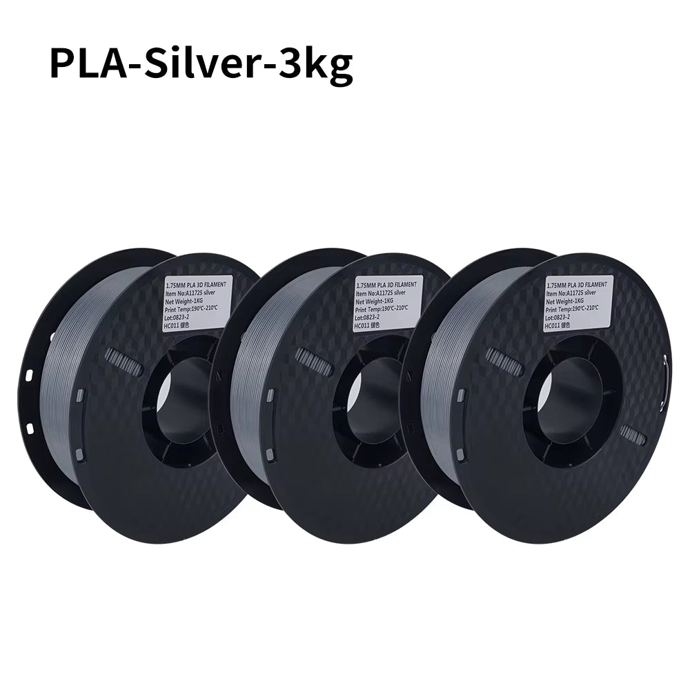 PLA Filament PLA Tricolor Silk 1.75Mm 3KG 4KG 5KG Multicolor Eco-Friendly 3D Printer Filament Fit Most FDM 3D Printers
