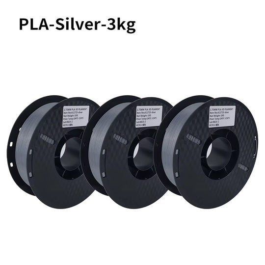 PLA Filament PLA Tricolor Silk 1.75Mm 3KG 4KG 5KG Multicolor Eco-Friendly 3D Printer Filament Fit Most FDM 3D Printers