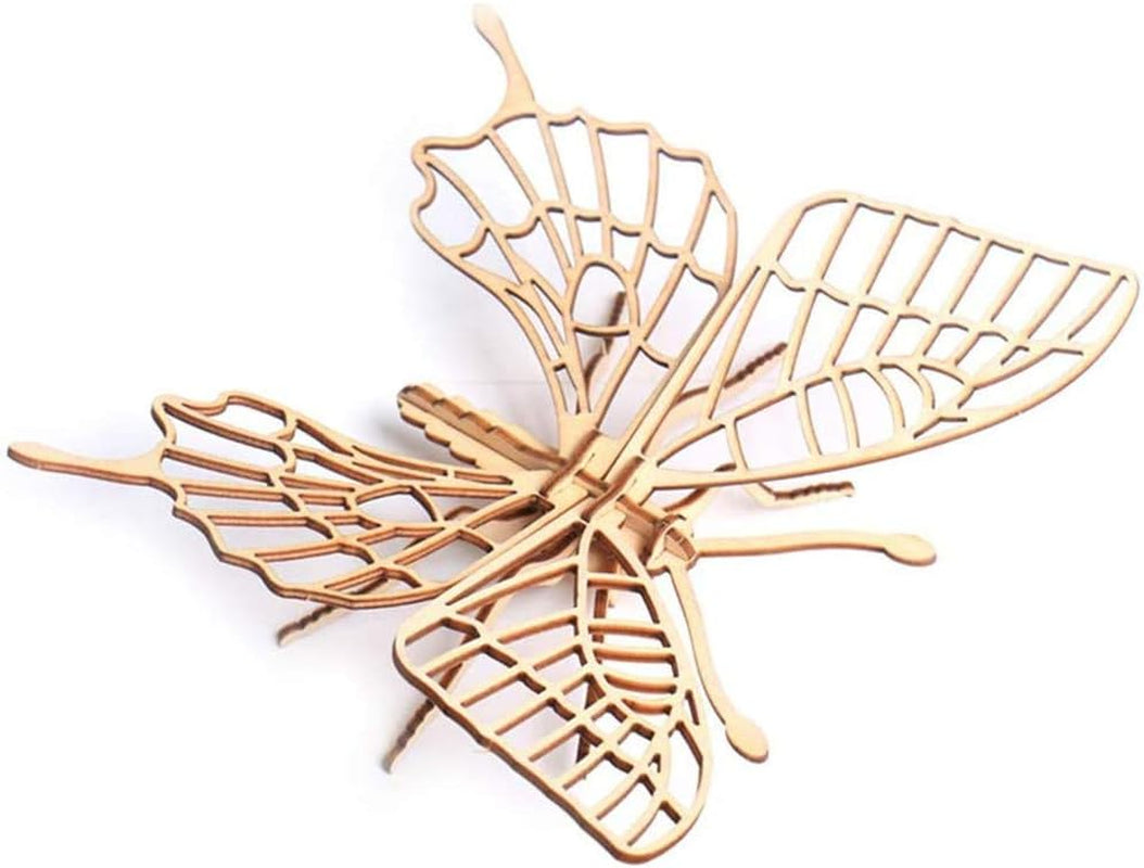 3D Wooden Insect Puzzle - 6 Piece Set Insect Animal Skeleton Assembly Model Puzzle - DIY Wooden Crafts 3D Puzzle - Wood STEM Gifts for Adults &amp; Teens Birthday Gifts Christmas