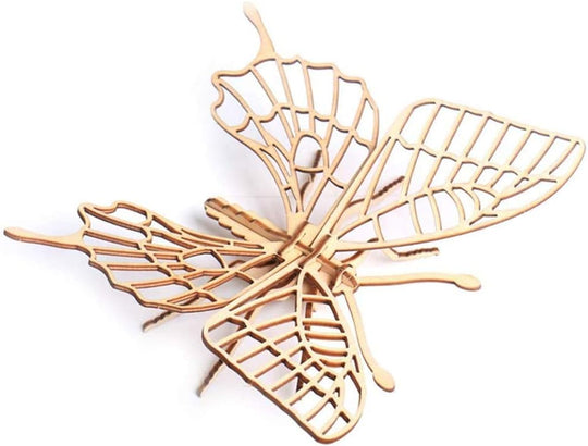3D Wooden Insect Puzzle - 6 Piece Set Insect Animal Skeleton Assembly Model Puzzle - DIY Wooden Crafts 3D Puzzle - Wood STEM Gifts for Adults &amp; Teens Birthday Gifts Christmas