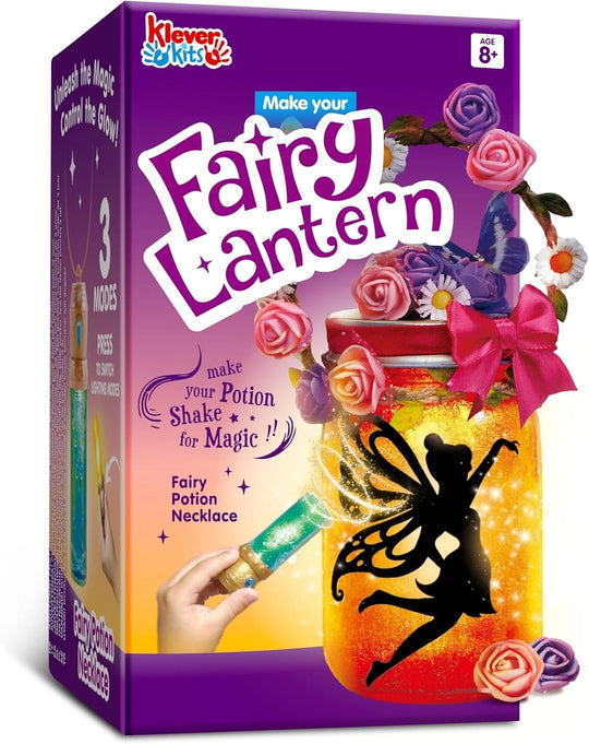 Fairy DIY Night Light Lantern Craft Kit, Christmas Birthday Gift for Girl Ages 6 Up