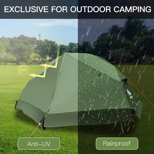 Camping Cot Tent Waterproof 1 Person Off-Road Combo