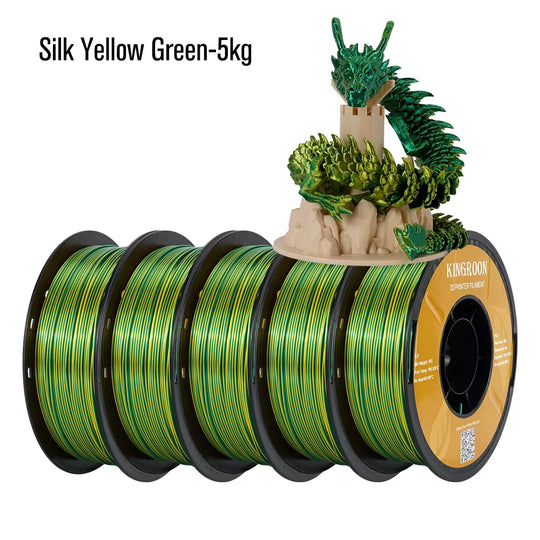 Silk Dual-Color PLA Filament 3D Printer 1.75Mm 11/22 Lbs Silk PLA Filament Plastic Materials 3D Printing Special Color